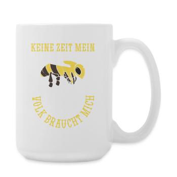 No time my colony needs me bee beekeeper - Large Mug 440 ml - white - Right
