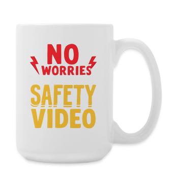 SafetyVideo Humour Dire - Grande tasse 440 ml - blanc - Droite