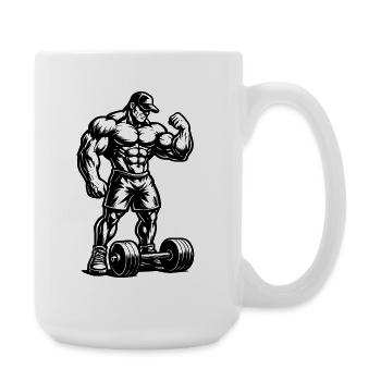 Midnight Ironlift Silhouette - Grande tasse 440 ml - blanc - Droite