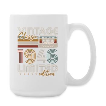 Millésime 1946 Born Cadeau d’anniversaire - Grande tasse 440 ml - blanc - Droite