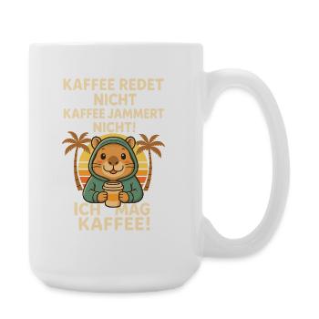 Capybara Kaffee Spruch Sunset - Große Tasse 440 ml - Weiß - Rechts