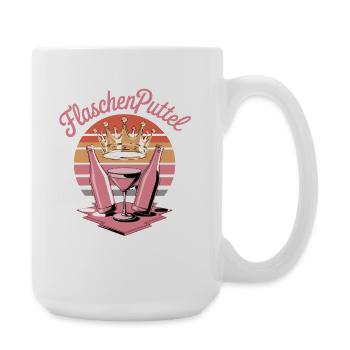 FlaschenPuttel Krone Cocktail Rétro Soirée JGA - Grande tasse 440 ml - blanc - Droite