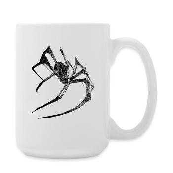 Kristallspinne Glasnacht - Große Tasse 440 ml - Weiß - Rechts