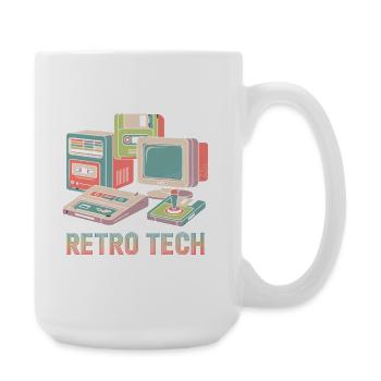 Retro Technik - Große Tasse 440 ml - Weiß - Rechts