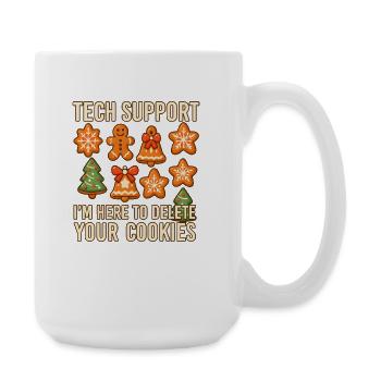 Support technique Cookies Humour Illustration - Grande tasse 440 ml - blanc - Droite