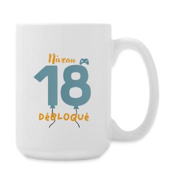 Niveau 18 Débloqué - Grande tasse 440 ml - blanc - Droite