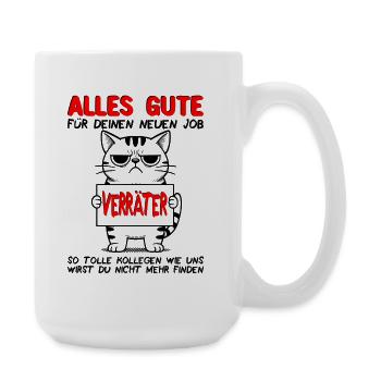 Farewell colleague Farewell gift Job change - Large Mug 440 ml - white - Right
