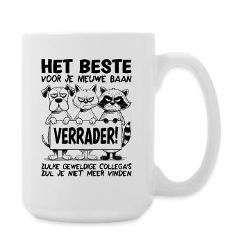 Neuer Job Abschiedsgeschenk Abschiedskollege - Große Tasse 440 ml - Weiß - Rechts