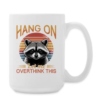 Funny Raccoon - Large Mug 440 ml - white - Right
