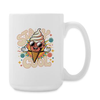 Retro Eiscreme - Große Tasse 440 ml - Weiß - Rechts