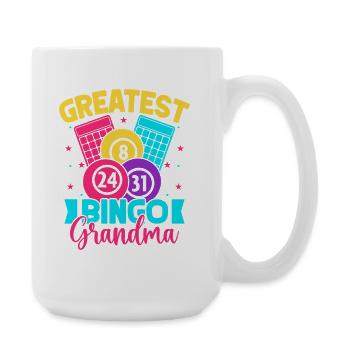 Bingo Game Greatest Grandma Bingo - Large Mug 440 ml - white - Right