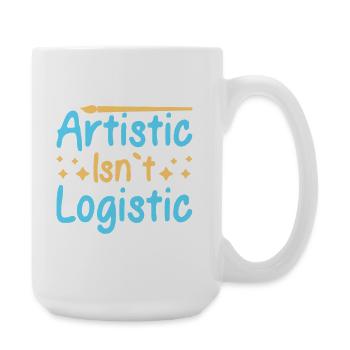 Artist Painter Graphic Artistic Isn ́t Logistic - Large Mug 440 ml - white - Right