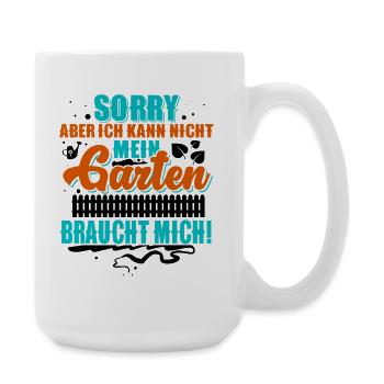 Garten Schrebergarten - Große Tasse 440 ml - Weiß - Rechts
