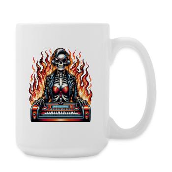 Rock and Roll Always and Forever Rockabilly 2025 - Large Mug 440 ml - white - Right