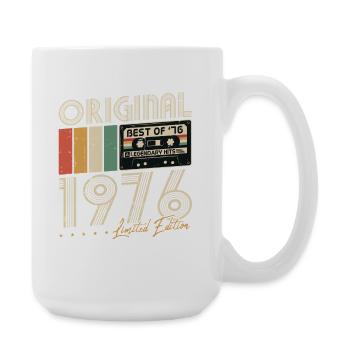 Original 1976 Vintage Vintage Anniversaire Rétro - Grande tasse 440 ml - blanc - Droite