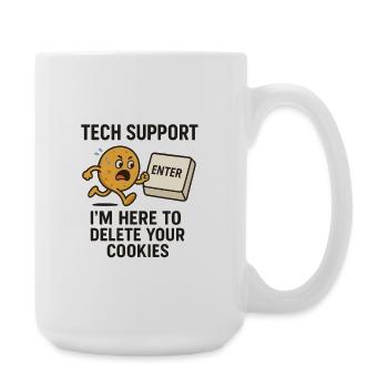 Support technique Je suis ici pour supprimer vos cookies - Grande tasse 440 ml - blanc - Droite