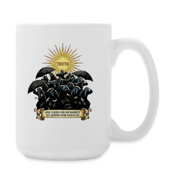 Vampires Avoid the Light Satire - Large Mug 440 ml - white - Right