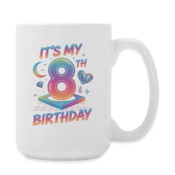 It's My 8th Birthday K-Pop Aesthetic - Große Tasse 440 ml - Weiß - Rechts