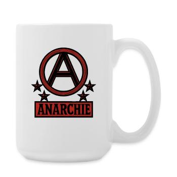 Anarchie – Punk – Revolution - Große Tasse 440 ml - Weiß - Rechts