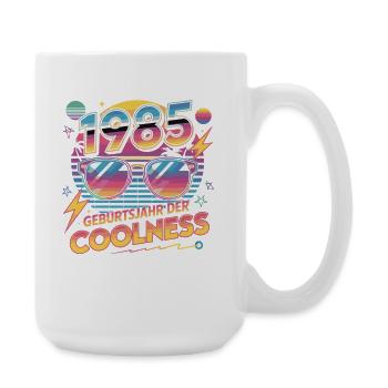 1985 Geburtstag der Coolness - Große Tasse 440 ml - Weiß - Rechts