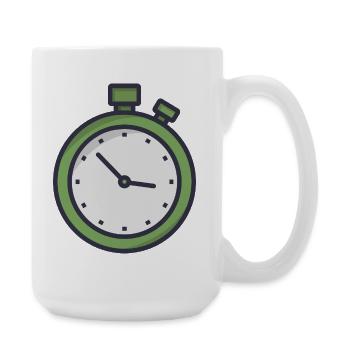 Stopwatch - Large Mug 440 ml - white - Right