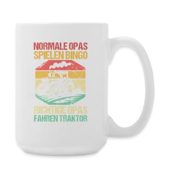 Agriculteur Ferme Agriculteur Agriculteur Grand-père Grand-père Trak - Grande tasse 440 ml - blanc - Droite
