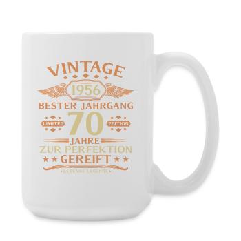70th Birthday Living Legend since 1956 - Large Mug 440 ml - white - Right