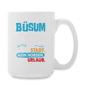 BÜSUM MY CITY MY NORTH MY VACATION Funny - Large Mug 440 ml - white - Right