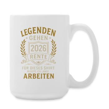 Legends Are Retiring In 2026 Tri-blend T-Shirt - Large Mug 440 ml - white - Right