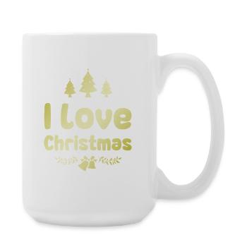 Ich Liebe Weihnachten - Große Tasse 440 ml - Weiß - Rechts