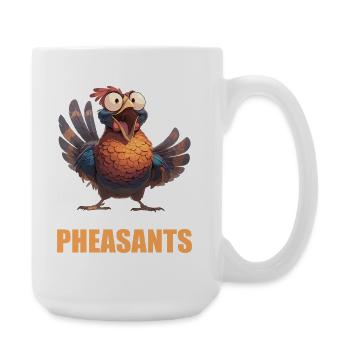 Fasane Fasan - Große Tasse 440 ml - Weiß - Rechts