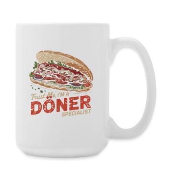 Doner Kebab Humor - Large Mug 440 ml - white - Right