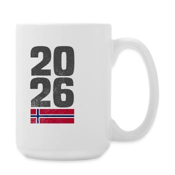 Norwegen Nordkap 2026 - Große Tasse 440 ml - Weiß - Rechts