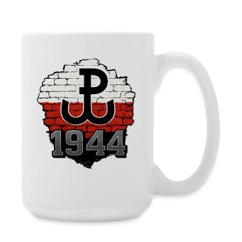 Polska Walcząca 1944 Wall Design - Large Mug 440 ml - white - Right