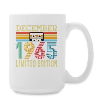 Born December 1965 60 Years 60th Birthday Gift - Large Mug 440 ml - white - Right