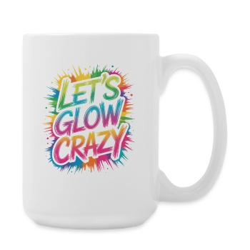 Let's Glow Crazy Retro Sunglasses - Large Mug 440 ml - white - Right