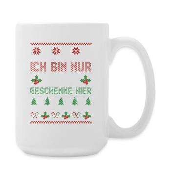 Weihnachtsmann Weihnachtszeit Lustige Weihnachts - Große Tasse 440 ml - Weiß - Rechts