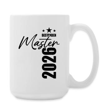 Master bestanden 2026 - Prüfung - Erfolg - Große Tasse 440 ml - Weiß - Rechts
