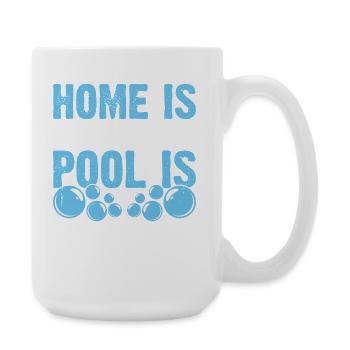 Schwimmen Wassersport Schwimmer Geschenke - Große Tasse 440 ml - Weiß - Rechts