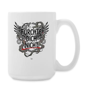 FEAR NOT Bible Saying Angel Wings - Large Mug 440 ml - white - Right