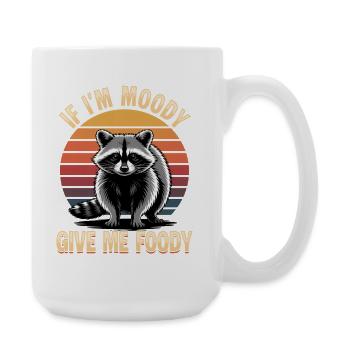 Funny Raccoon - Large Mug 440 ml - white - Right