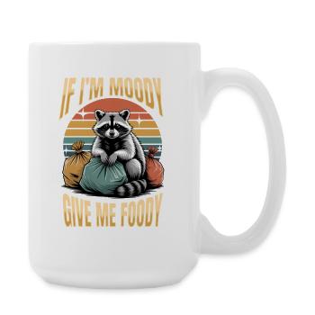 Funny Raccoon - Large Mug 440 ml - white - Right