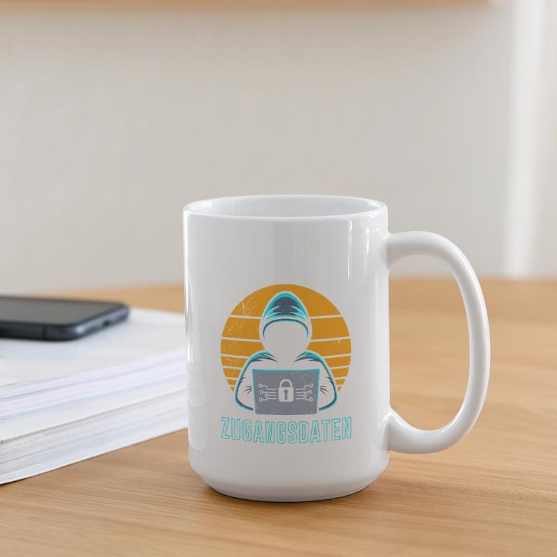 Science Coder BIN DER HERR DEINER ZUGANGSDATEN Große Tasse 440 ml