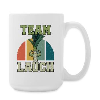 Weightlifter TEAM LAUCH Funny - Large Mug 440 ml - white - Right