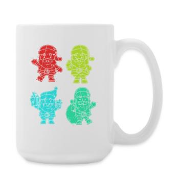 Santa Claus Christmas Tree Christmas - Large Mug 440 ml - white - Right