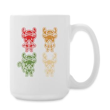 Santa Claus Reindeer Christmas - Large Mug 440 ml - white - Right