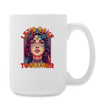 Lasst uns gemeinsam rasen Kandi Goddess - Große Tasse 440 ml - Weiß - Rechts