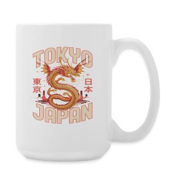 Tokyo Japon Dragon Adventure Skyline - Grande tasse 440 ml - blanc - Droite