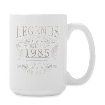 Cadeau d’anniversaire de décembre 1985 - Grande tasse 440 ml - blanc - Droite