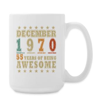 1970 December 1970 Jubilee December 1970 - Large Mug 440 ml - white - Right